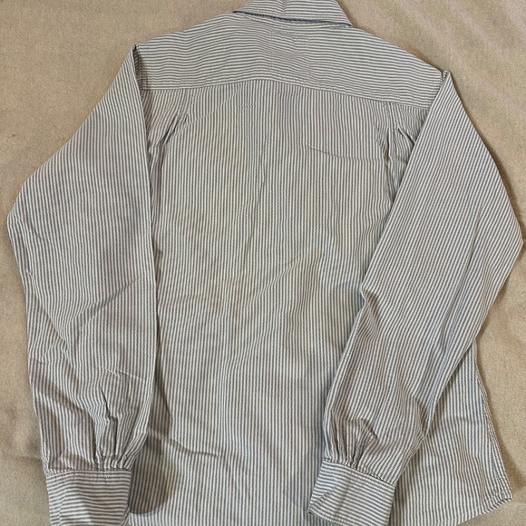 Rogue's Gallery Oxford cloth shirt in blue/white stripe, size M (fits S) - Picture 6 of 6